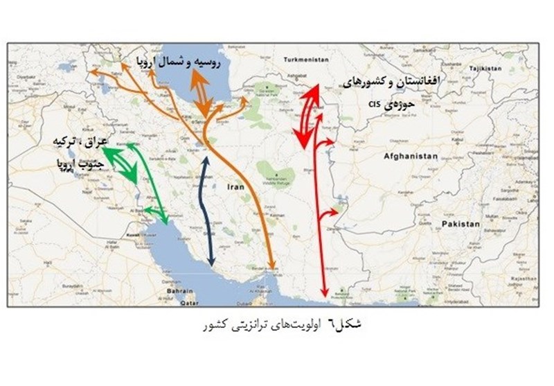 مهمترین کریدورهای ایران